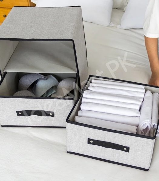 foldable-2-tier-fabric-storage-box-double-drawer-closet-organizer-product-image