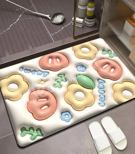 anti-slip-super-absorbent-quick-dry-floor-mat-with-cute-3d-embossed-designs-product-image