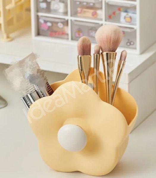 multi-functional-plastic-flower-shaped-makeup-brush-holder-with-hair-tie-hook-product-image