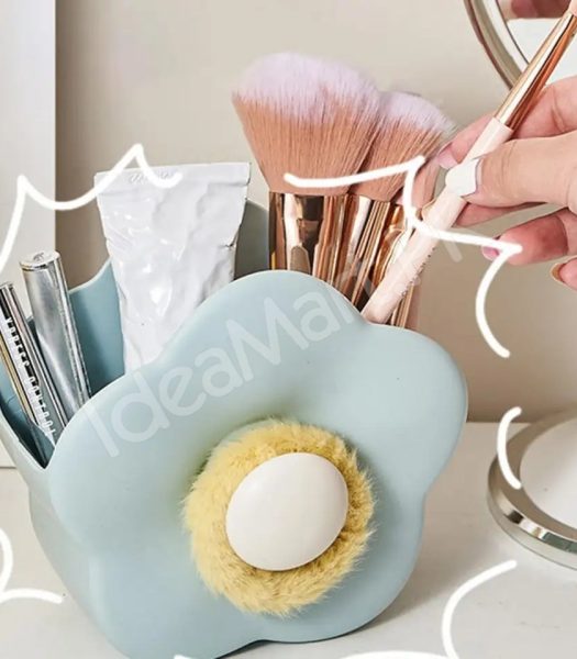 multi-functional-plastic-flower-shaped-makeup-brush-holder-with-hair-tie-hook-product-image