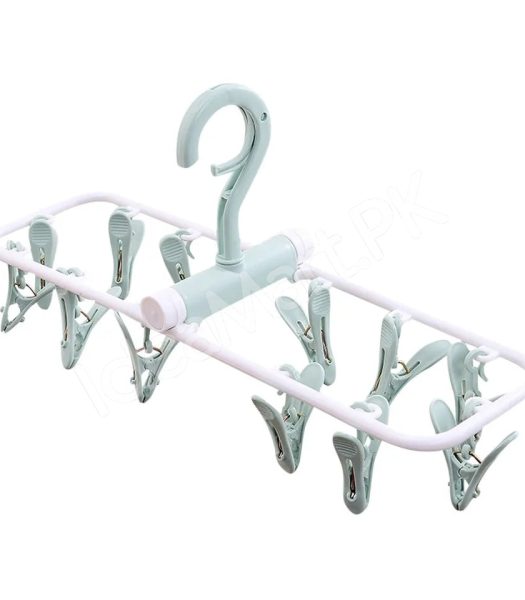 foldable-12-clip-plastic-drying-rack-for-socksbaby-clothes-towels-product-image