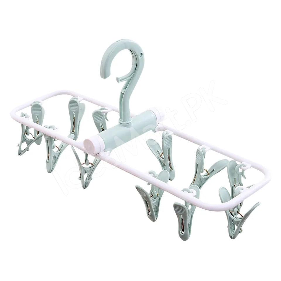 foldable-12-clip-plastic-drying-rack-for-socksbaby-clothes-towels-product-image