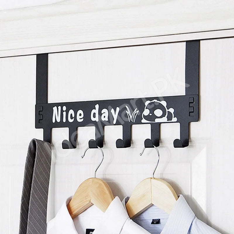 punch-free-over-the-door-metal-hook-rack-with-6-hooks-for-clothes-and-accessories-product-image