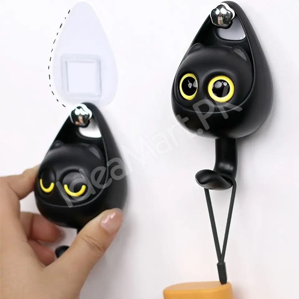 wink-cat-adhesive-hook-creative-wall-mounted-organizer-for-towels-coats-bags-and-keys-product-image