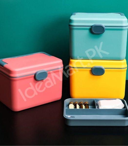 portable-plastic-two-layer-home-first-aid-storage-box-with-carry-product-image