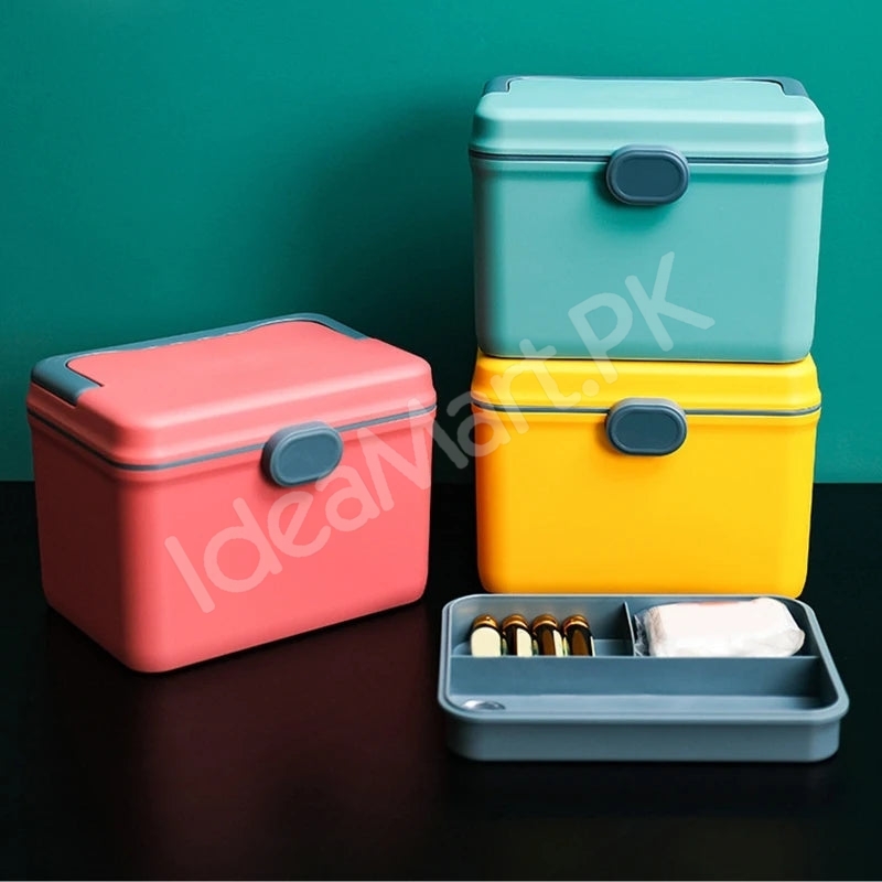 portable-plastic-two-layer-home-first-aid-storage-box-with-carry-product-image