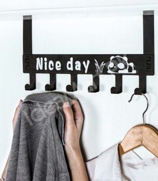 punch-free-over-the-door-metal-hook-rack-with-6-hooks-for-clothes-and-accessories-product-image