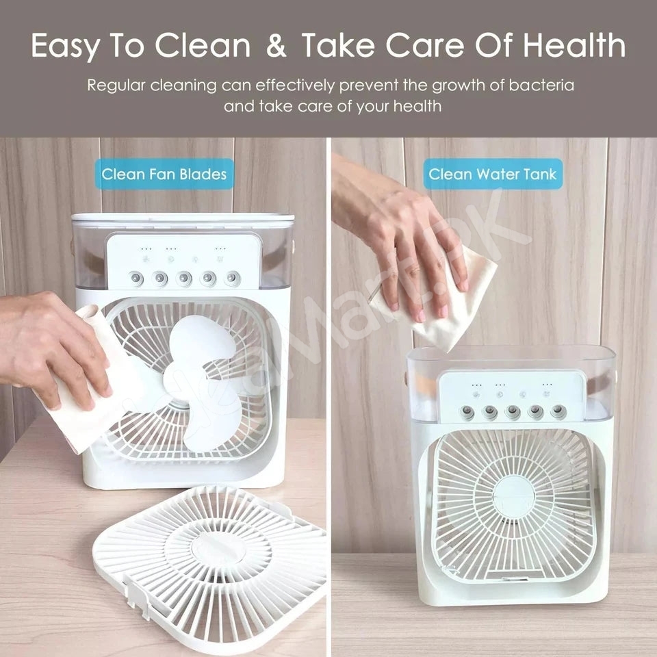 4-in-1-usb-air-cooler-fan-600ml-with-humidifier-night-light-5-mist-levels-product-image