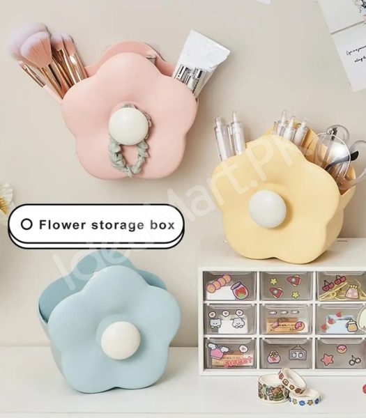 multi-functional-plastic-flower-shaped-makeup-brush-holder-with-hair-tie-hook-product-image