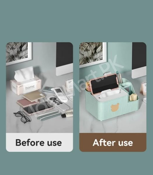 multifunctional-tissue-box-holder-and-desktop-organizer-with-5-storage-compartments-product-image