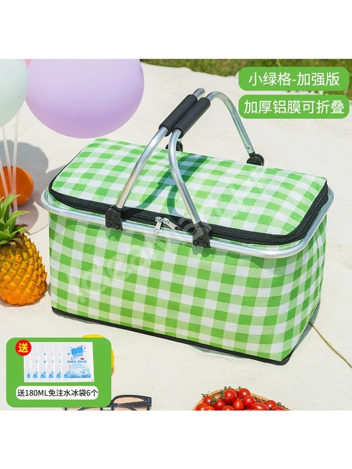 large-collapsible-insulated-cooler-basket-with-aluminum-handle-for-food-and-drinks-product-image