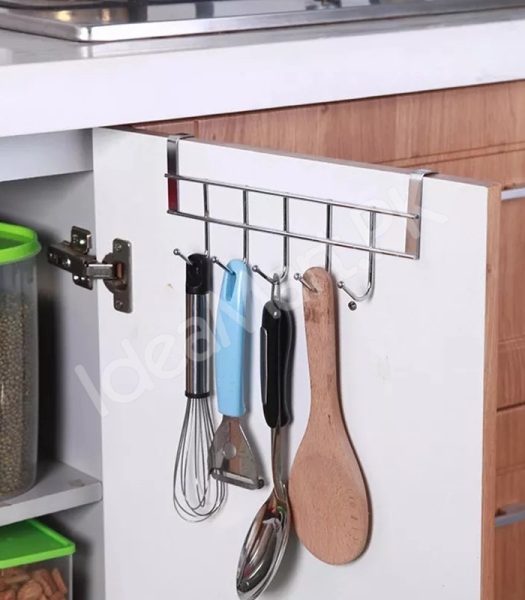 metal-punch-free-over-the-cabinet-door-hanger-with-5-hooks-for-kitchen-bathroom-product-image
