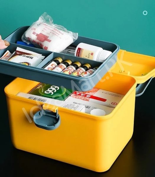 portable-plastic-two-layer-home-first-aid-storage-box-with-carry-product-image