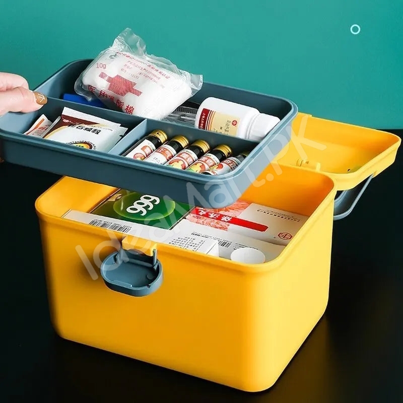 portable-plastic-two-layer-home-first-aid-storage-box-with-carry-product-image