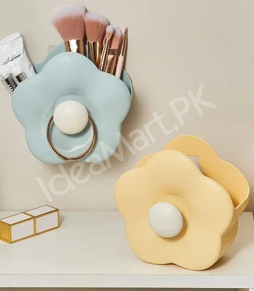 multi-functional-plastic-flower-shaped-makeup-brush-holder-with-hair-tie-hook-product-image