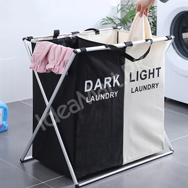 2-3-grid-foldable-separated-laundry-organizer-with-aluminum-frame-for-bedroom-and-dorm-product-image