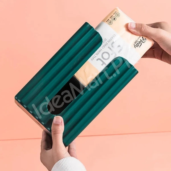 wall-mounted-plastic-tissue-box-self-adhesive-napkin-holder-with-shelf-product-image