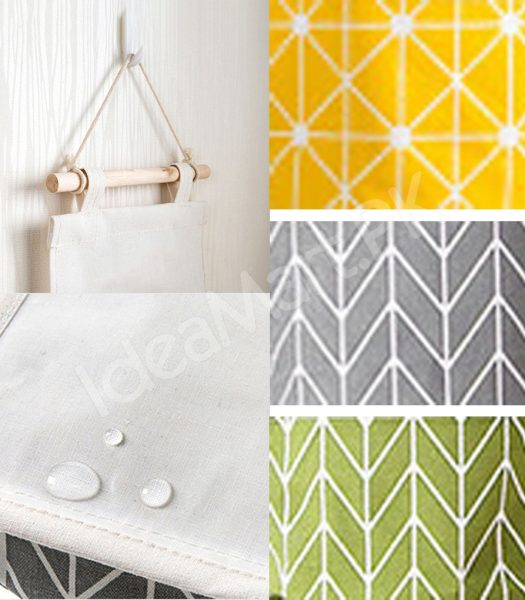 wall-hanging-fabric-storage-organizer-with-3-tier-pockets-and-wooden-rod-product-image