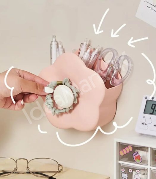 multi-functional-plastic-flower-shaped-makeup-brush-holder-with-hair-tie-hook-product-image