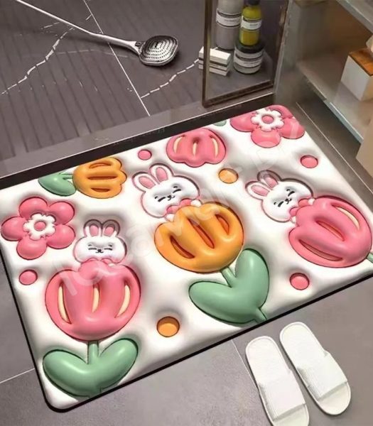 anti-slip-super-absorbent-quick-dry-floor-mat-with-cute-3d-embossed-designs-product-image