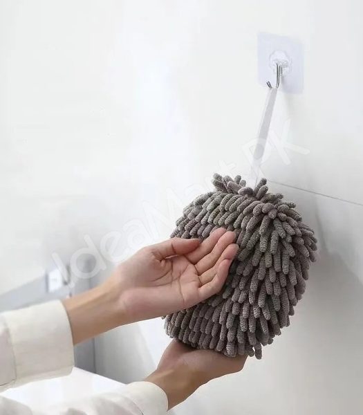 chenille-hand-towel-ball-hanging-microfiber-hand-dryer-for-kitchen-bathroom-product-image