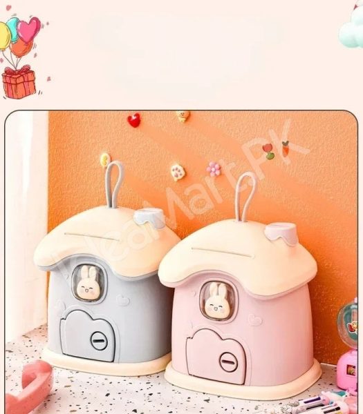 mushroom-house-shape-piggy-bank-with-rabbit-window-key-lock-product-image