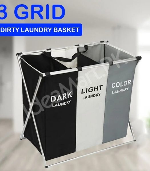 2-3-grid-foldable-separated-laundry-organizer-with-aluminum-frame-for-bedroom-and-dorm-product-image