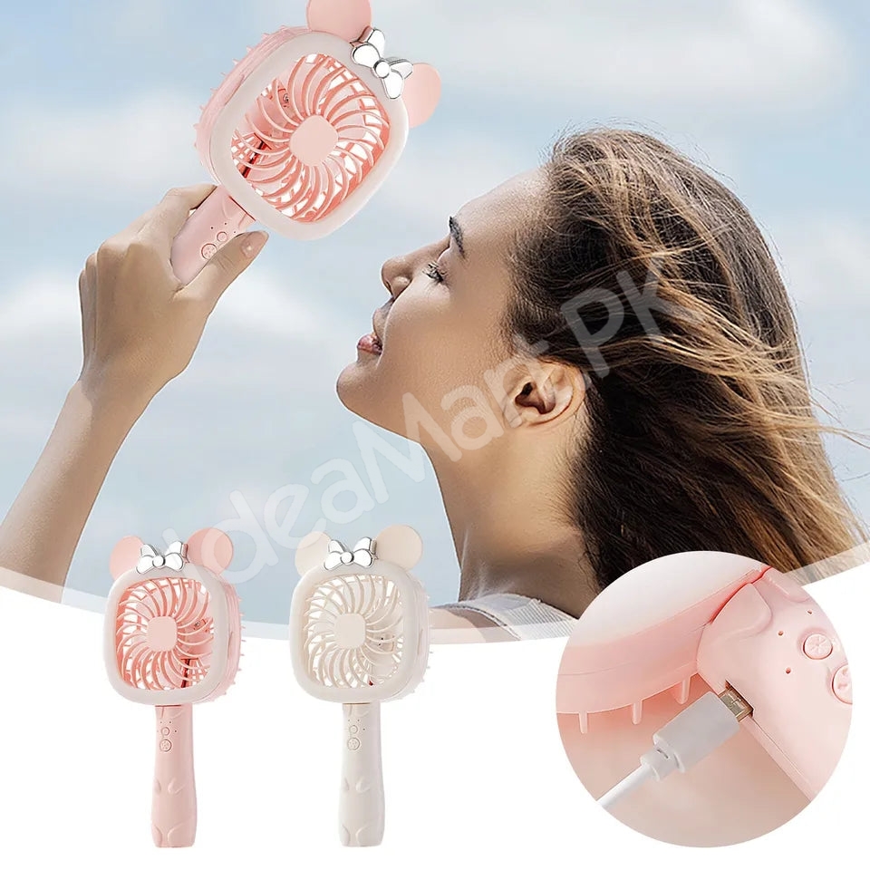 usb-rechargeable-mouse-ear-handheld-fan-with-bow-tie-for-travel-outdoor-use-product-image