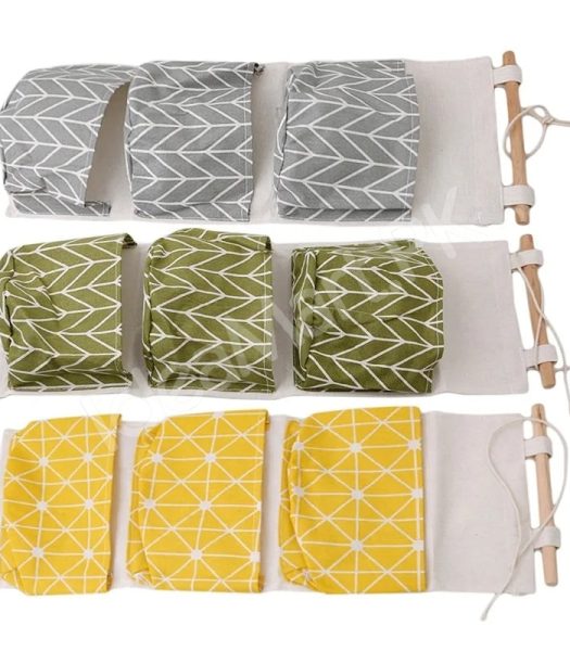 wall-hanging-fabric-storage-organizer-with-3-tier-pockets-and-wooden-rod-product-image
