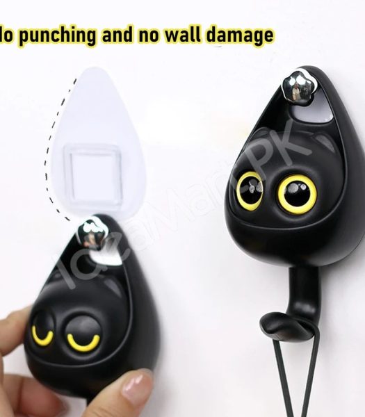 wink-cat-adhesive-hook-creative-wall-mounted-organizer-for-towels-coats-bags-and-keys-product-image