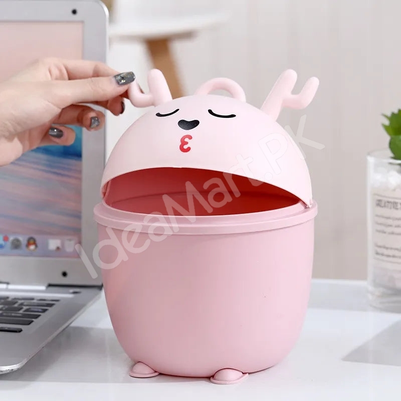 deer-design-desktop-mini-trash-can-with-flip-top-lid-product-image