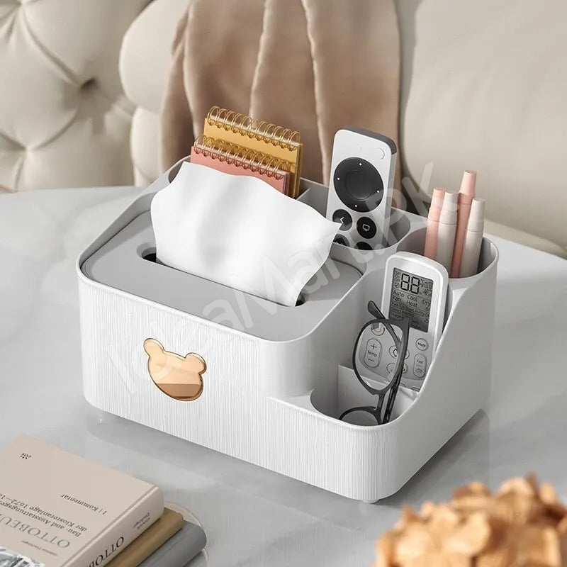 multifunctional-tissue-box-holder-and-desktop-organizer-with-5-storage-compartments-product-image