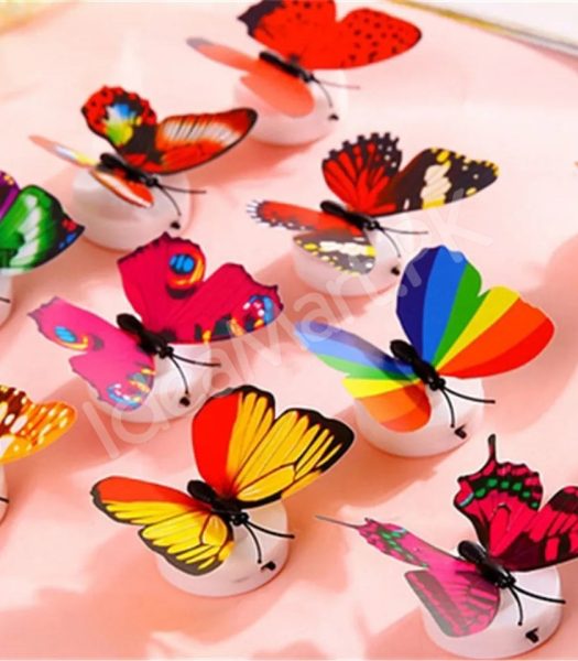 12-pieces-self-adhesive-colorful-3d-led-butterfly-wall-stickers-for-room-decor-product-image