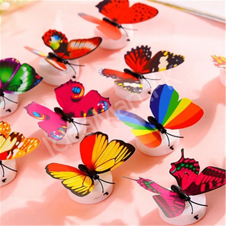 12-pieces-self-adhesive-colorful-3d-led-butterfly-wall-stickers-for-room-decor-product-image