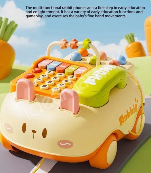rabbit-design-toddler-phone-toy-car-with-music-abacus-learning-keys-product-image