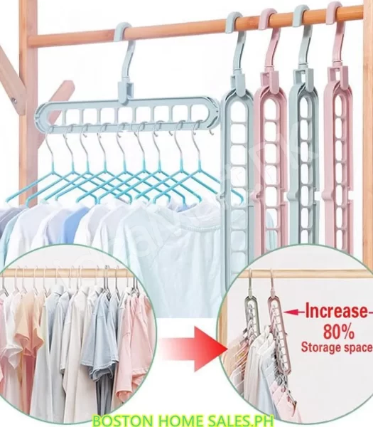 pack-of-3-space-saving-plastic-clothes-hangers-9-hole-rotating-closet-organizer-for-shirts-pants-multi-layer-hanging-product-image