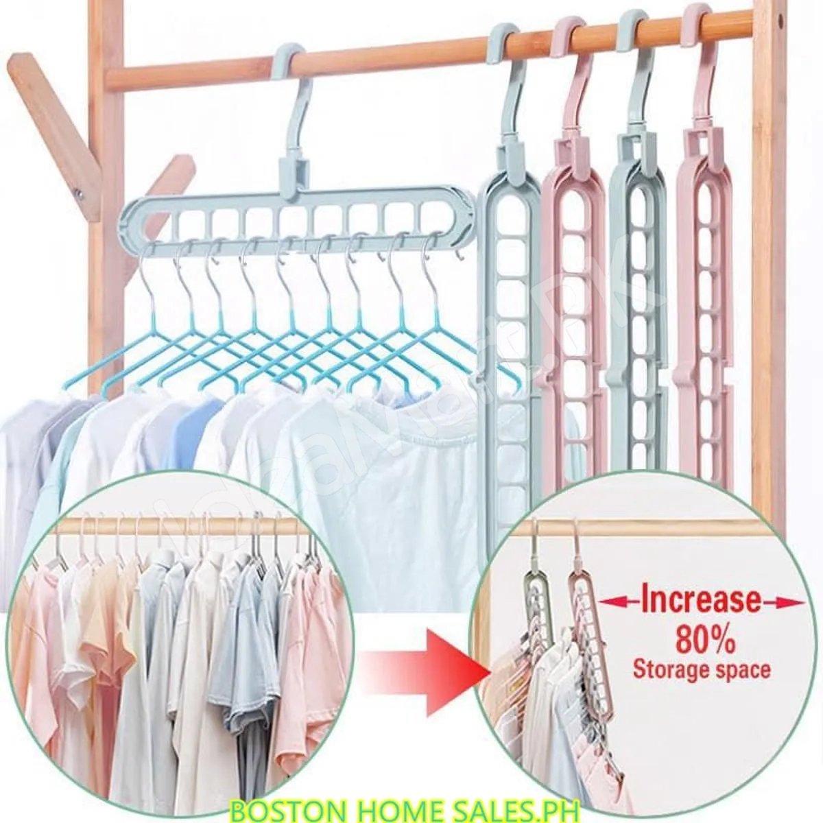 pack-of-3-space-saving-plastic-clothes-hangers-9-hole-rotating-closet-organizer-for-shirts-pants-multi-layer-hanging-product-image