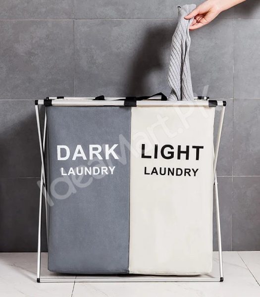 2-3-grid-foldable-separated-laundry-organizer-with-aluminum-frame-for-bedroom-and-dorm-product-image