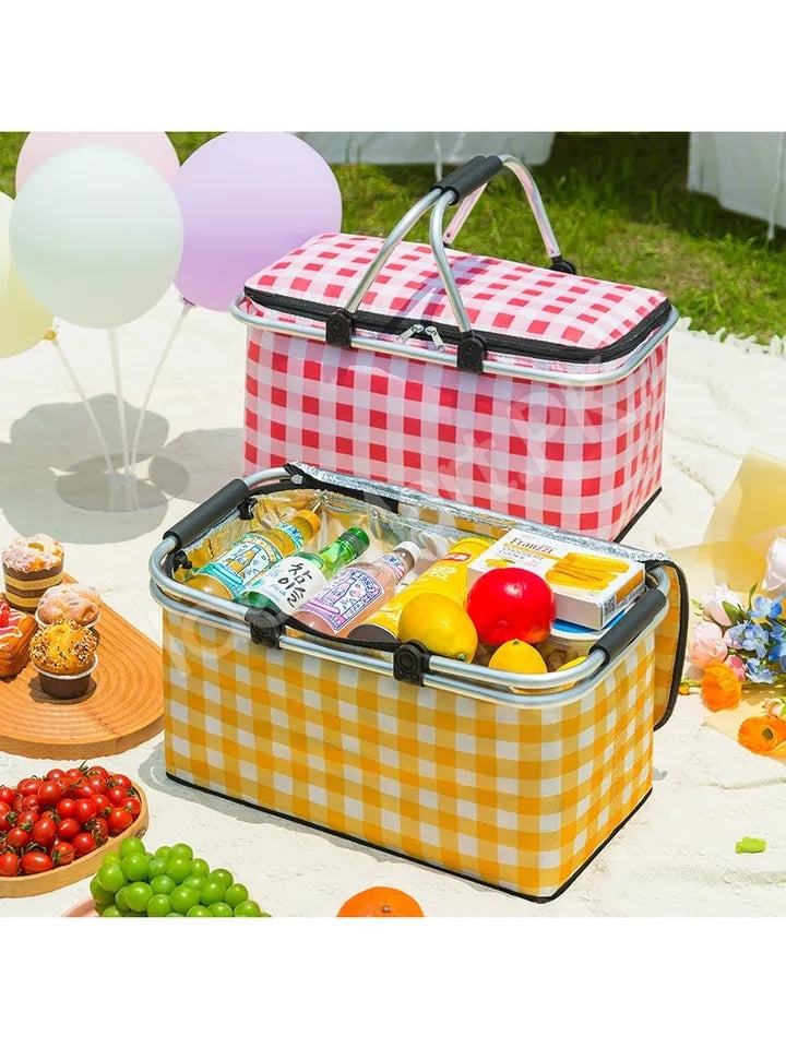 large-collapsible-insulated-cooler-basket-with-aluminum-handle-for-food-and-drinks-product-image