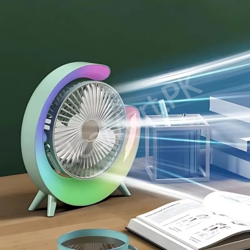 g-shaped-electric-desk-fan-with-7-color-led-light-180-rotation-usb-rechargeable-product-image