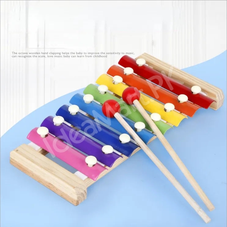 8-note-colorful-rainbow-xylophone-toy-with-wooden-sticks-for-kids-product-image