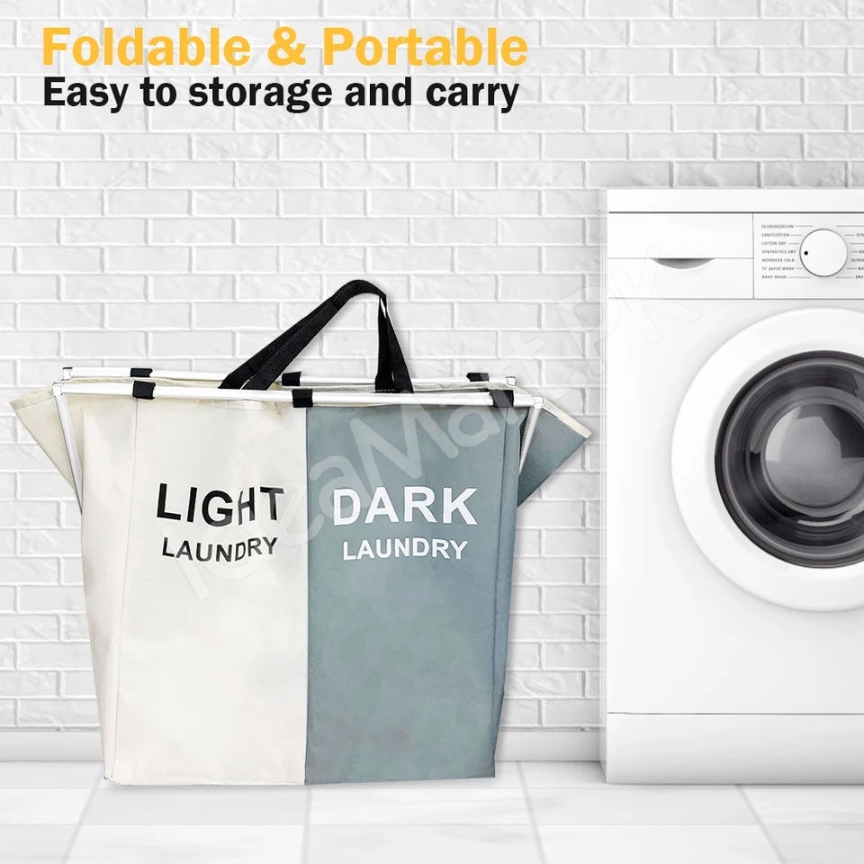 2-3-grid-foldable-separated-laundry-organizer-with-aluminum-frame-for-bedroom-and-dorm-product-image