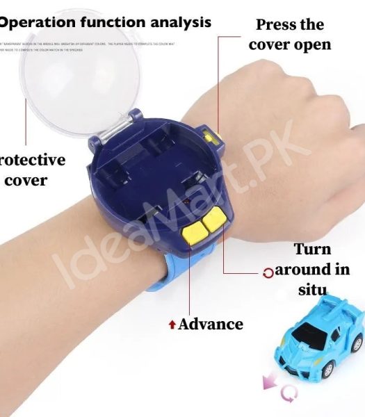 mini-2-4-ghz-rechargeable-rc-car-wrist-watch-toy-with-protective-cover-for-kids-product-image