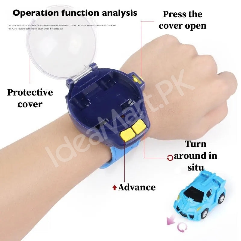 mini-2-4-ghz-rechargeable-rc-car-wrist-watch-toy-with-protective-cover-for-kids-product-image
