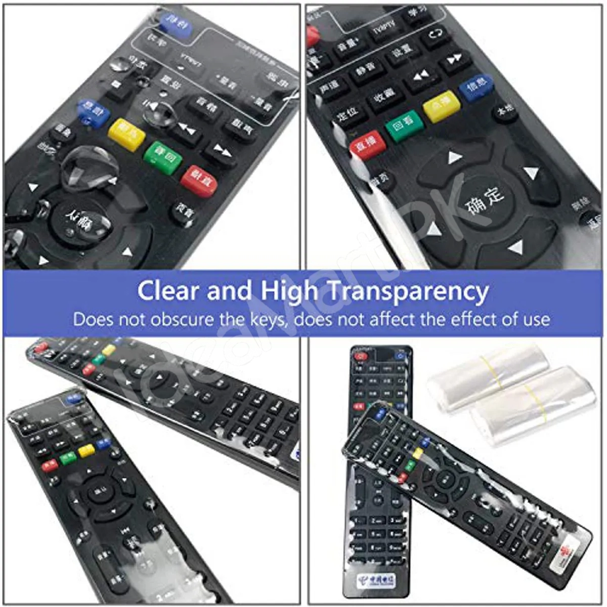 clear-heat-shrink-film-remote-control-protector-for-tv-ac-10pcs-waterproof-scratch-dust-resistant-product-image