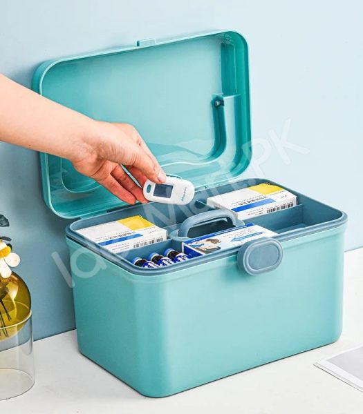 portable-plastic-two-layer-home-first-aid-storage-box-with-carry-product-image