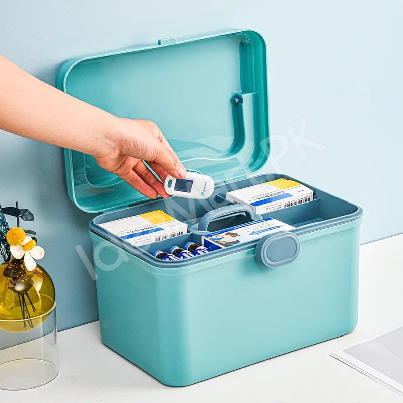 portable-plastic-two-layer-home-first-aid-storage-box-with-carry-product-image