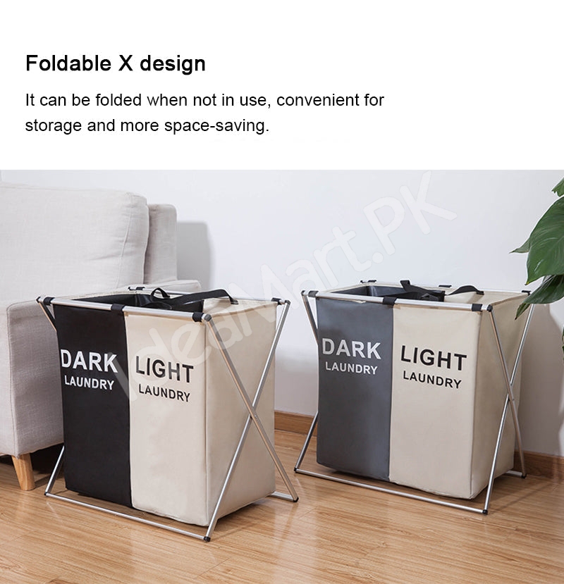 2-3-grid-foldable-separated-laundry-organizer-with-aluminum-frame-for-bedroom-and-dorm-product-image
