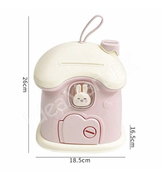 mushroom-house-shape-piggy-bank-with-rabbit-window-key-lock-product-image
