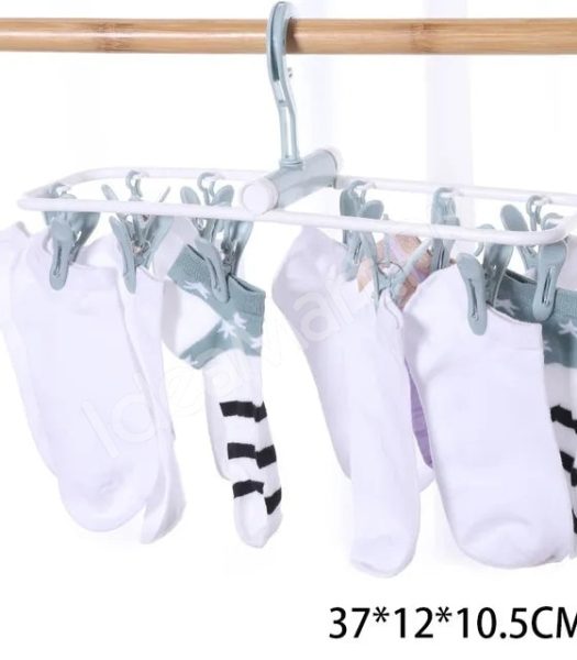 foldable-12-clip-plastic-drying-rack-for-socksbaby-clothes-towels-product-image